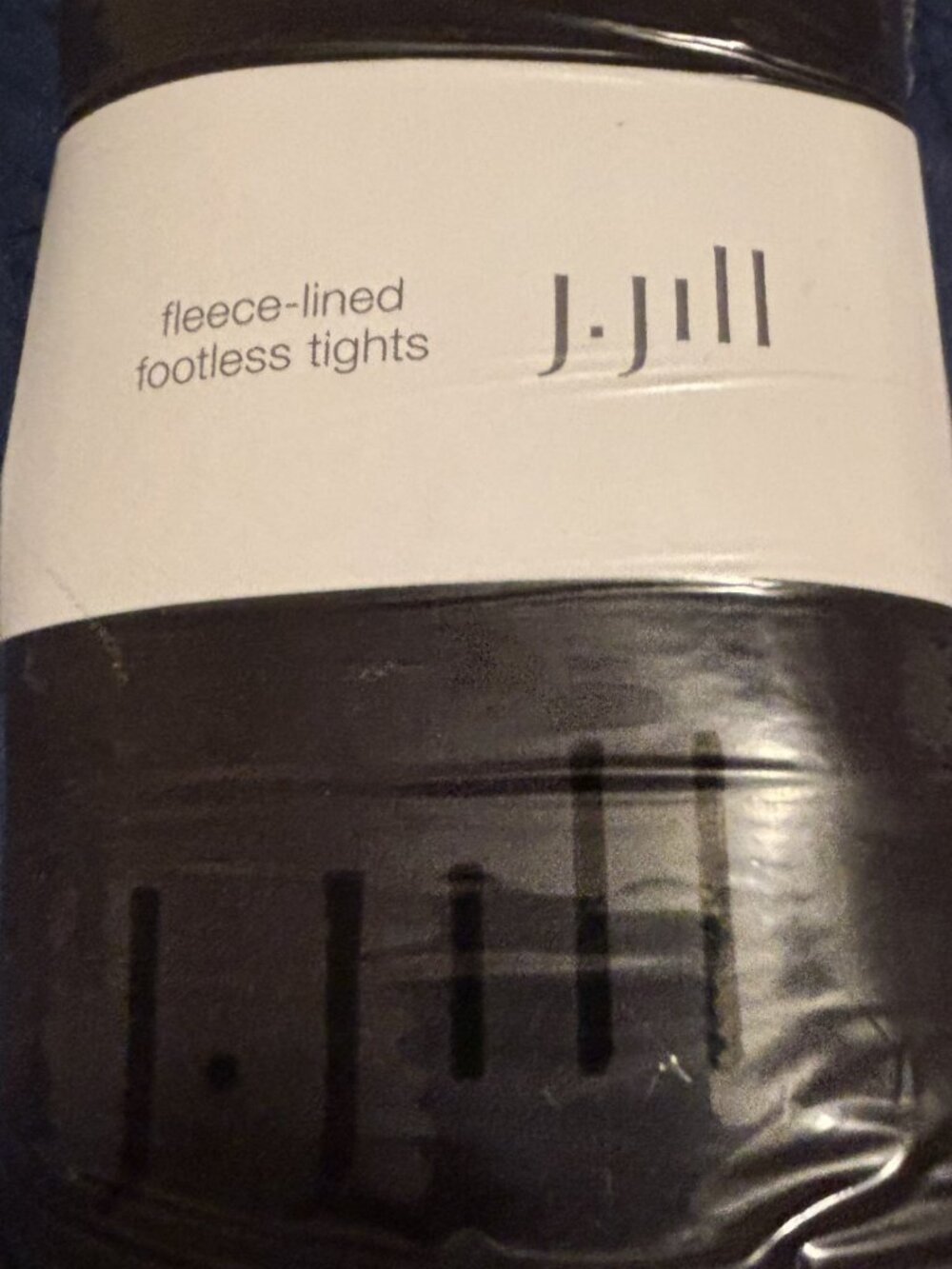 NWT J.Jill Fleece-Lined Footless Tights